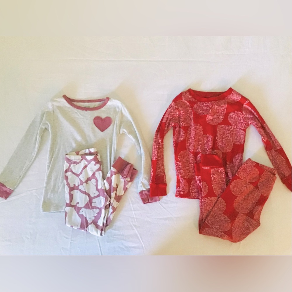 Carter’s Pajama  2 Sets 4 Pieces Cotton Soft Breathable Cozy Heart Print